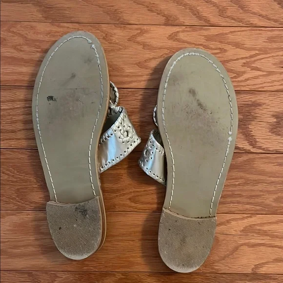 Jack Rogers Gold Sandals - Picture 3 of 4